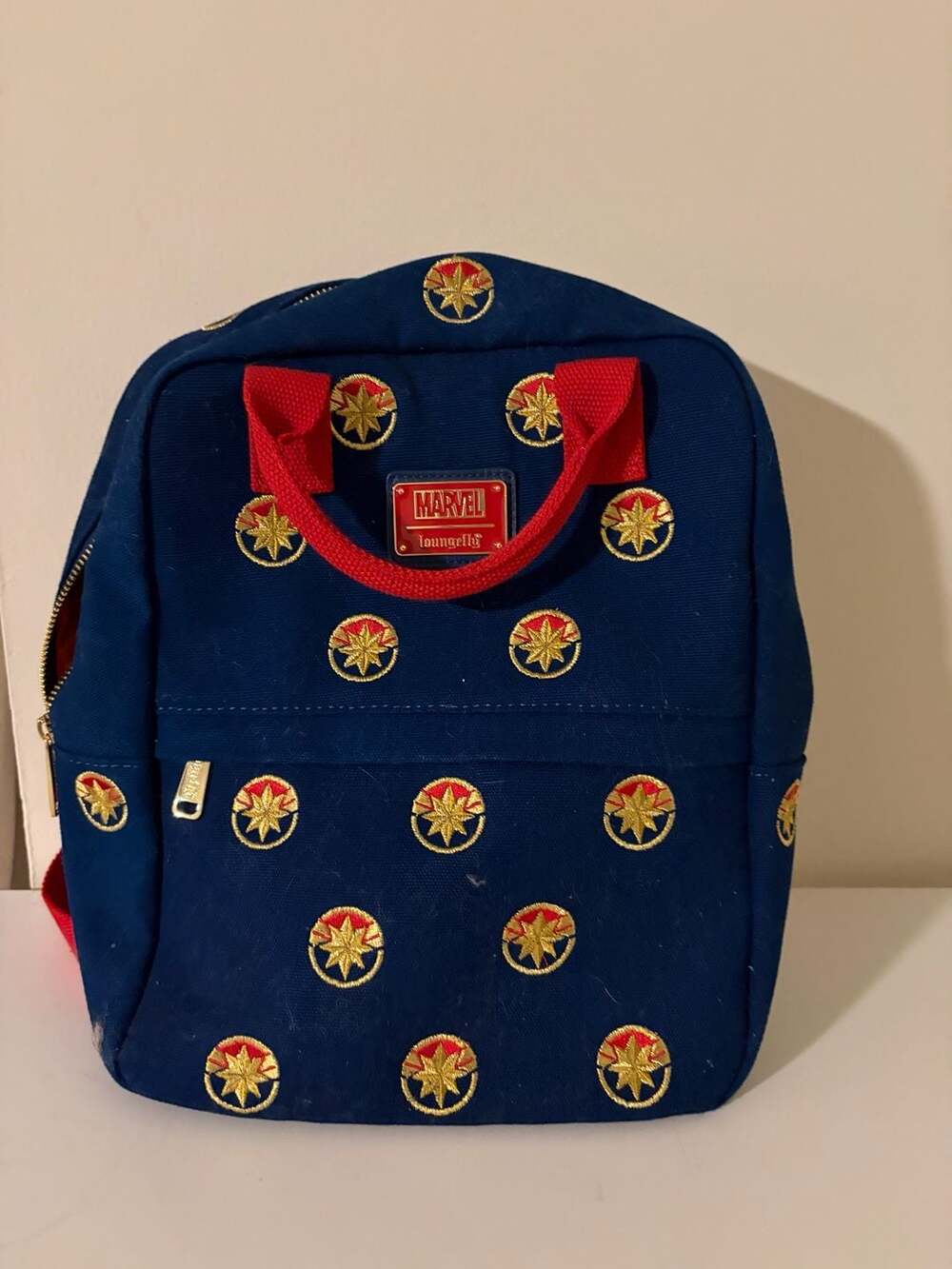 Loungefly Captain Marvel Canvas Mini Backpack